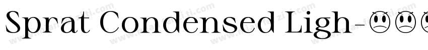 Sprat Condensed Ligh字体转换
